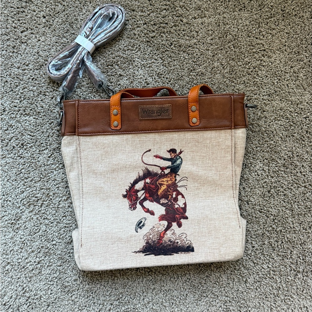Wrangler Rodeo Canvas Tote Brand New